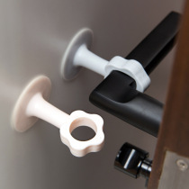 Door suction door stopper non-perforated anti-collision door stopper handle door touch silicone suction cup door rear suction door fixed toilet