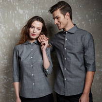 Autumn and winter clothes catering apparel qi fen xiu Cafe Bakery restaurant dessert shop attendant women long sleeve