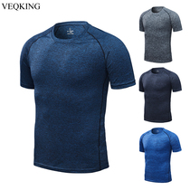 Men Quick Dry T Shirts Short Sleeve sports Gym Tee for male