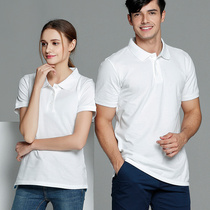 polo shirt custom printed logo cultural shirt with lapel short-sleeved overcoat summer workshop factory work clothes t-shirt pure cotton