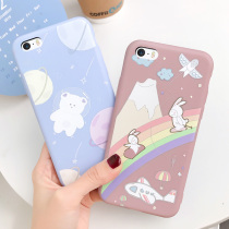 Apple 5 phone case A1533 protective cover A1528 cartoon A1530 female A1422 silicone iPhone5s anti-drop iPhone Apple SE generation cute A