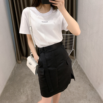 Spot Wawa home ED again ~ fried chicken Sao cool black irregular culottes Special