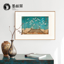 New Chinese decorative painting calligraphy and painting restaurant Teahouse wall painting bedroom bedside living room study porch Li Ruihe picture