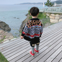 Boys sweater Cardigan jacket Childrens sweater pullover Boy big child winter childrens clothing