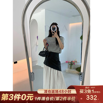 CC fur Bolivian new summer half-body length dress with slim fit a thin section high waist dresses