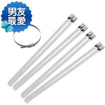 304 stainless steel cable tie 4 6*44300 buckle ball self-locking strapping strap wire fixed binding