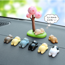 Car ornaments creative cute lazy cat doll car interior supplies beautiful personality car decoration goddess