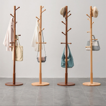 Solid Wood hanger floor bedroom coat rack hanging hanger simple modern living room vertical simple household clothes shelf