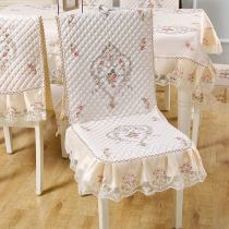 Chair cover conjoined chair set dining table chair cushion set dining table cloth chair cushion set dining table cloth chair cushion stool set Chinese style