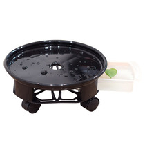 Flower pot tray Removable base Round flower pot water tray thickened plastic universal wheel Flower pot bottom with roller