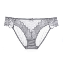 NEW JERRIE MOCK HOLLOW TRANSPARENT SEXY PANTIES MEDIUM LOW WAIST LARGE SIZE WOMENS COTTON CROTCH BOTTOM BRIEFS