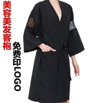 Beauty salon Barber Shop Customer Service hairdresser robe hairdressing salon high-grade hot hair waterproof Lady long sleeve clothes customization