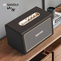 Sansui landscape A1 wireless Bluetooth speaker large volume 3d surround mobile phone heavy subwoofer player Retro home desktop mini small sound