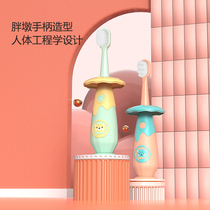 Childrens toothbrush 0 to 3 to 6 12 years old soft hair baby 1 2 year old baby toothbrush baby baby baby and toothbrush special