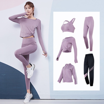 Yoga clothing womens spring and autumn running professional high-end fashion sexy gym beginners Net red sports suit