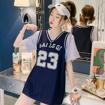 Swimsuit womens 2020 new sports split three-piece suit loose conservative students cover belly thin ball suit hot spring