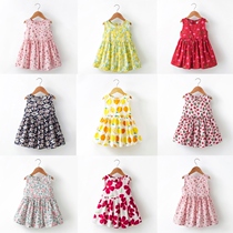 Childrens skirts summer 2019 new girls  skirts Summer thin Western style 3-4 year old baby sundress dress 5