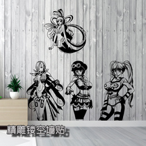  One piece White star Mermaid Princess Lei Jiu Ghost Princess Perona wall sticker two-dimensional sticker car sticker Kral