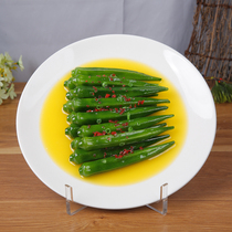 Spot New Products Emulation Food Model Clear Fried Okra Food Samples Display Resin Food Products Movie and TV Props Fake dishes