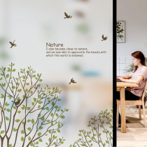 Love sticker glass film electrostatic film window grilt sticker cafe restaurant Tea shop window sticker-Grove