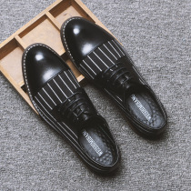 Leather shoes Mens Inn Wind Business Fashion Casual Shoes Han Edition 100 Hit-to-head Groom Groom Bridegroom Married Mens Shoes