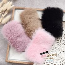 Wood wood DIY community handmade diy hair accessories Material package thickened mink velvet variety of wool cloth sheet Korean childrens hair accessories