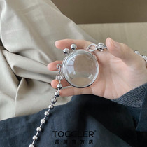 TOGGLER Fantasy series original design wave beads transparent crystal ball bag decorative body chain whole ball bag