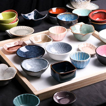 Creative Japanese seasoning dish Retro household vinegar dish Soy sauce dish seasoning dish snack dish dried fruit snack plate tableware