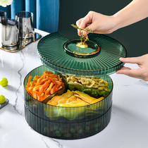 Nordic wind light extravaganza Transparent Wedding Candy Pan Creative Modern Living Room Net Red 30% Gdried fruit tray Home with lid