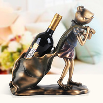 European-style resin red wine rack ornaments home decorations creative wine cabinet study living room table furnishings wine rack