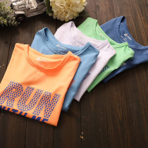 Summer clearance ~ new childrens clothing boys short sleeve T-shirt childrens elastic T-shirt middle and big childrens sports quick-drying clothes