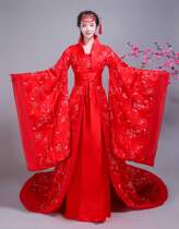 New costume Hanfu Fairy Princess Tang Dynasty Queens Tail-out costume Womens Chinese Bride wedding dress