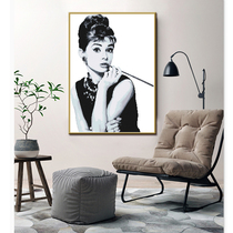 ABV Old Three Cross embroidered precision printed pure cotton thread embroidered classic human object painting like forever Audrey Hepburn