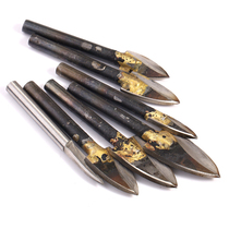 Electric milling cutter nuclear carving knife white steel crossed knife sharp knife wood carving root carving drawing line knife to fix the blastocyst sword-type blade knife