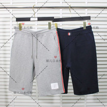 Silver Childrens Day Thom browne 20 new TB minimalist movement 50% Pants Single Side Webbing Color Bar Shorts