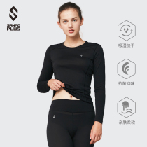 SANFOPLUS POLARTEC light warm wicking autumn clothes round neck long sleeve women 18021