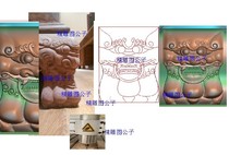 Fine Sculpture jdp grayscale photo bmp embossed furniture Toulon lions head legs Tiger feet Kirin Divine Beast Table Legs Tiger Feet