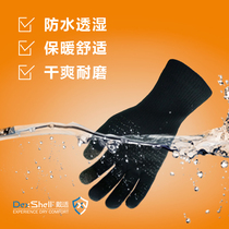 DexShell wear suitable warm waterproof gloves Terry inner touch screen knitted gloves men and women winter sports Outdoor