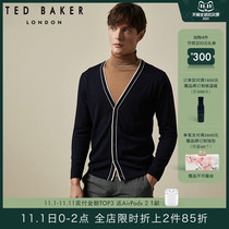 TED BAKER mens fashion simple color knit cardigan