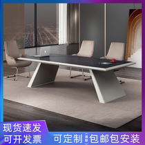 Office Furniture Conference Table Long Table Brief Modern Meeting Room Reception Strip Negotiate Table And Chairs Combination