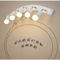 Mirror front light led toilet mirror cabinet bathroom makeup lamp waterproof anti-fog toilet non-hole modern simplicity