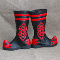 Mongolian shoes folk dance shoes childrens black dance boots set to be Xinjiang dance boots dance shoes Tibetan Mongolian horse boots