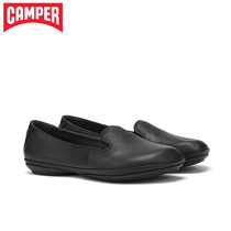 Camper Watchwalking womens shoes Right Nina retro loafers trend spring and autumn black simple shallow single shoes
