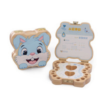 Small rabbit Little Tiger milky box Baby Souvenir Milk Tooth Collection Box