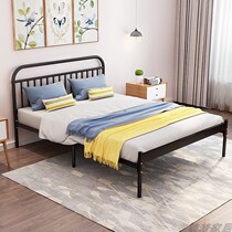 European-style wrought iron bed 1 35 meters ins style gold simple modern iron bed 1 8 meters Nordic net red bed frame