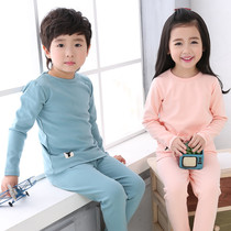 Childrens underwear set cotton low collar 2021 autumn and winter children autumn clothes autumn pants boys with two sets
