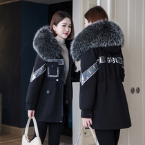 Winter fur coat Park overcomes the female 2022 new blast rabbit fur fur can be removed medium and long