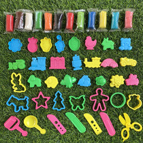 Plasticine color mud animal strawberry fruit flower star scissors tool train ship aircraft sea land and air mold