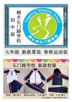 Hangzhou Tongxiang Shiyi Road School Junior High School New Summer Spring and Autumn Sportswear School Uniform