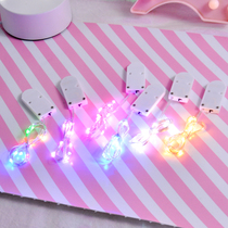 Color copper wire lamp string DIY creative handmade crystal drop glue ashtray Cellular Shell Notebook Accessories Trim